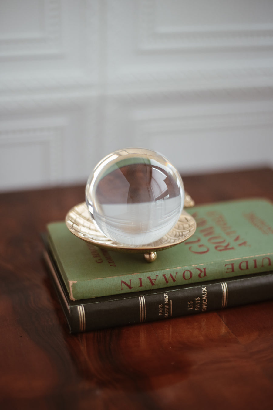 Vintage Glass Paperweight - Ball