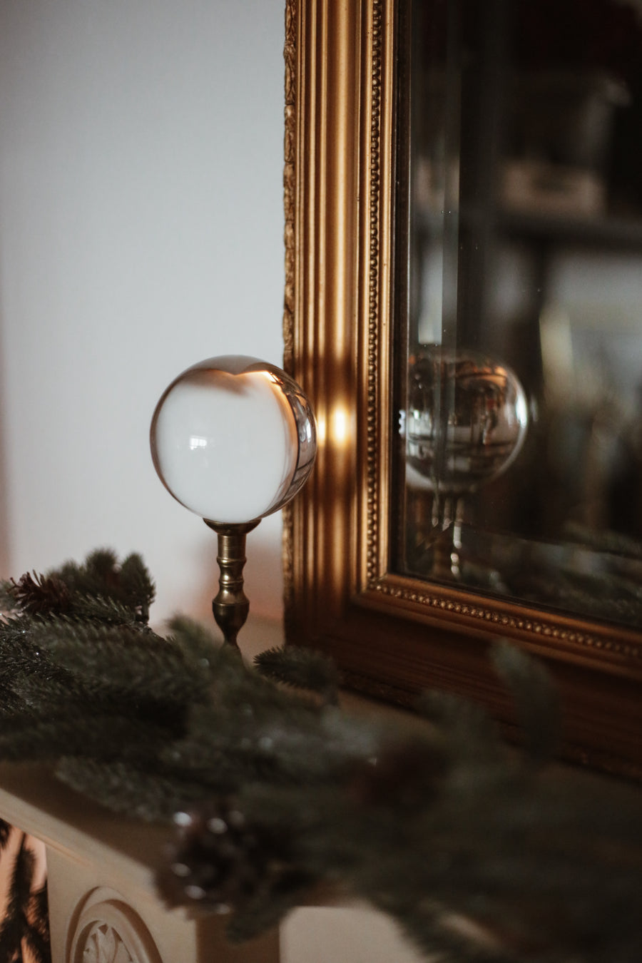 Vintage Glass Paperweight - Ball