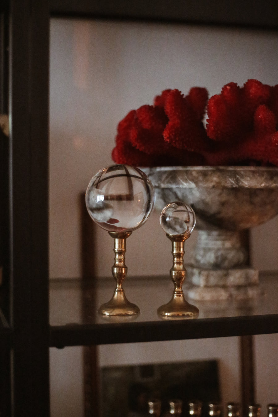 Vintage Glass Paperweight - Ball