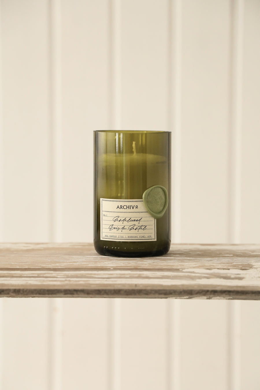 Wine Bottle Candle - Sandalwood