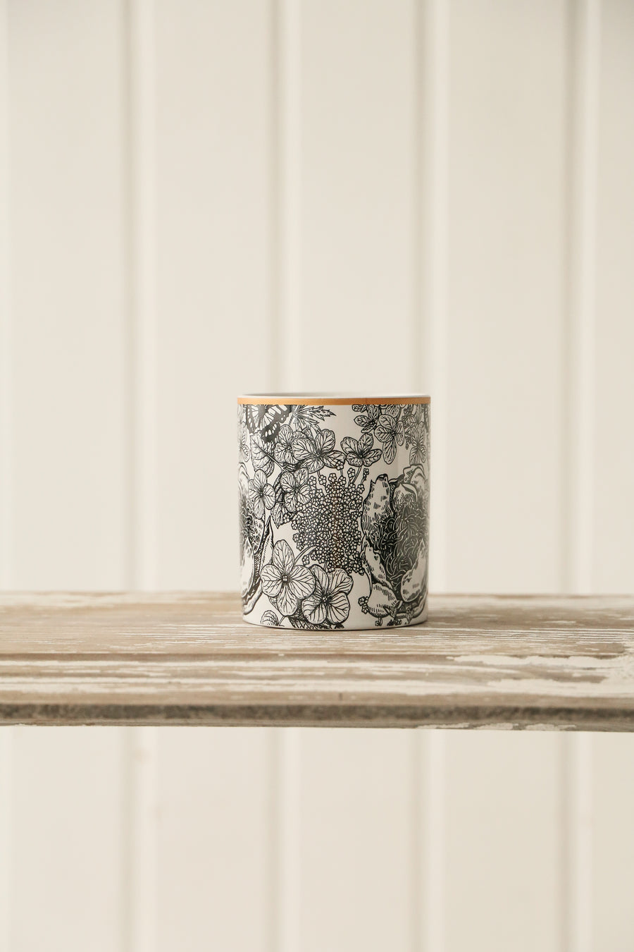 Winter Orchid Ceramic Candle