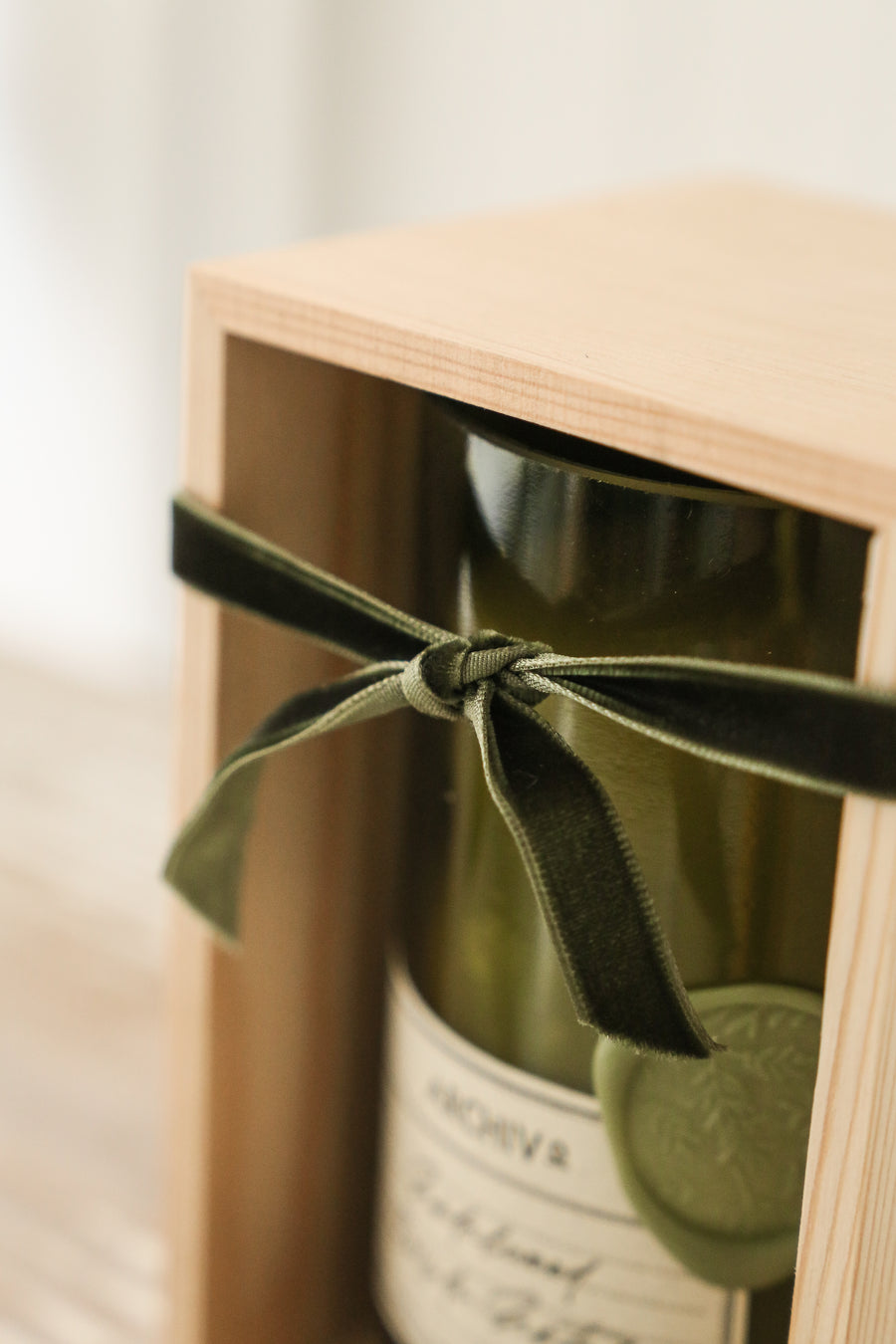 Wine Bottle Candle - Sandalwood