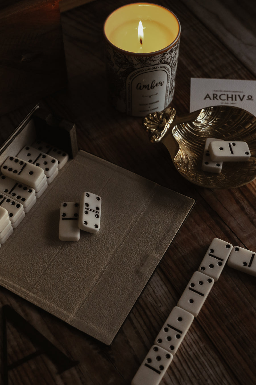 Winter Orchid Ceramic Candle