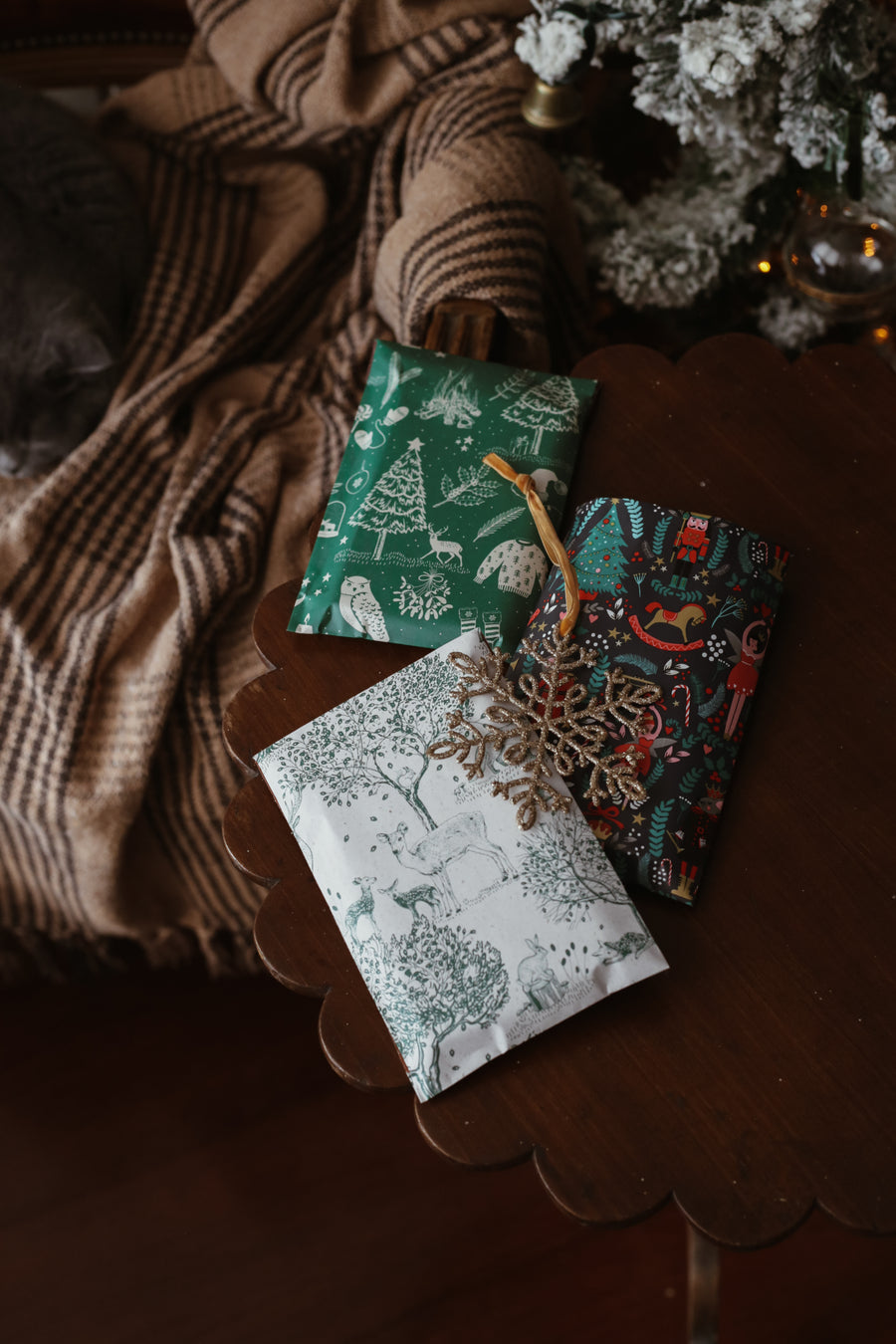 Christmas Flat Bags - Forest