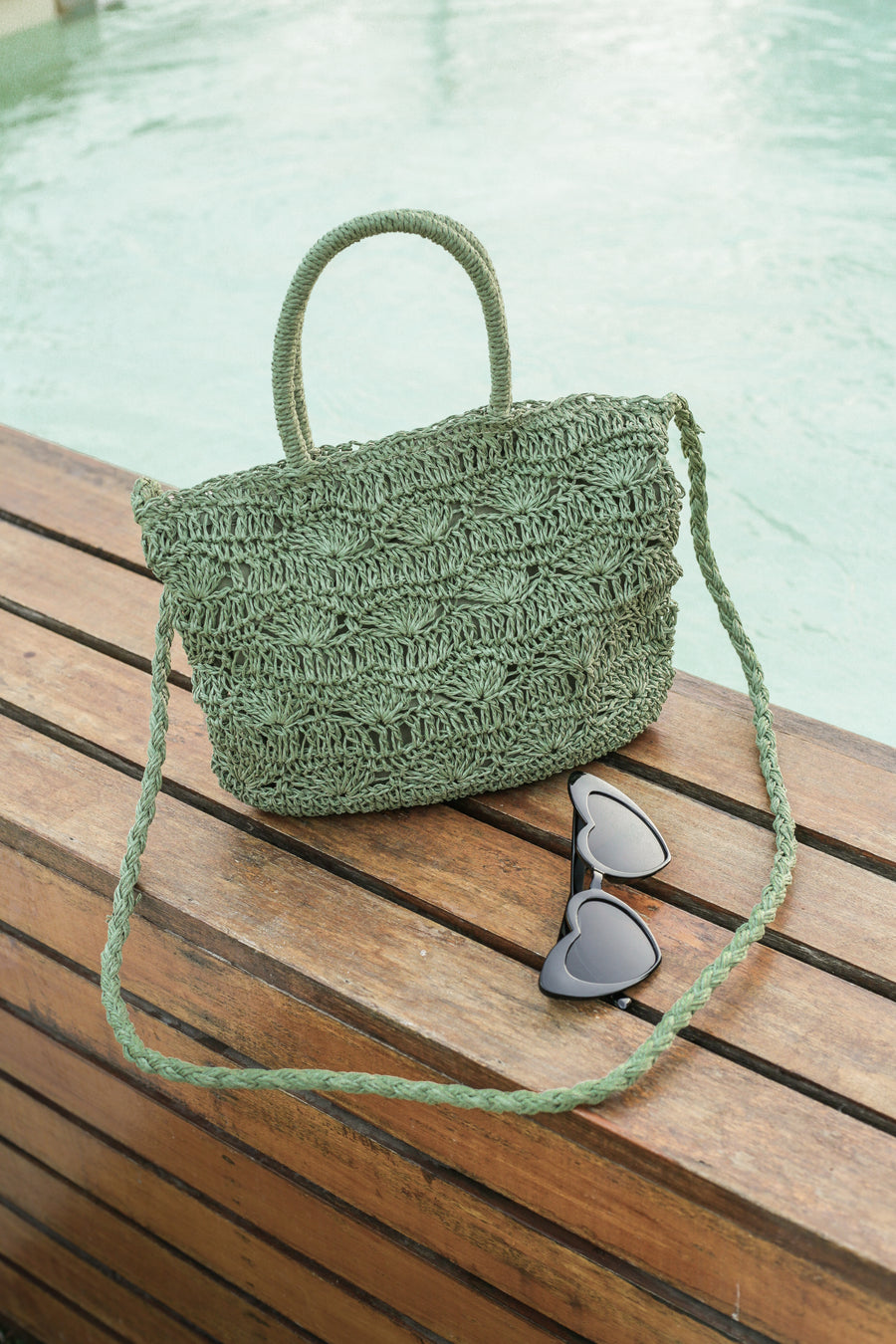 Straw Bag - Olive