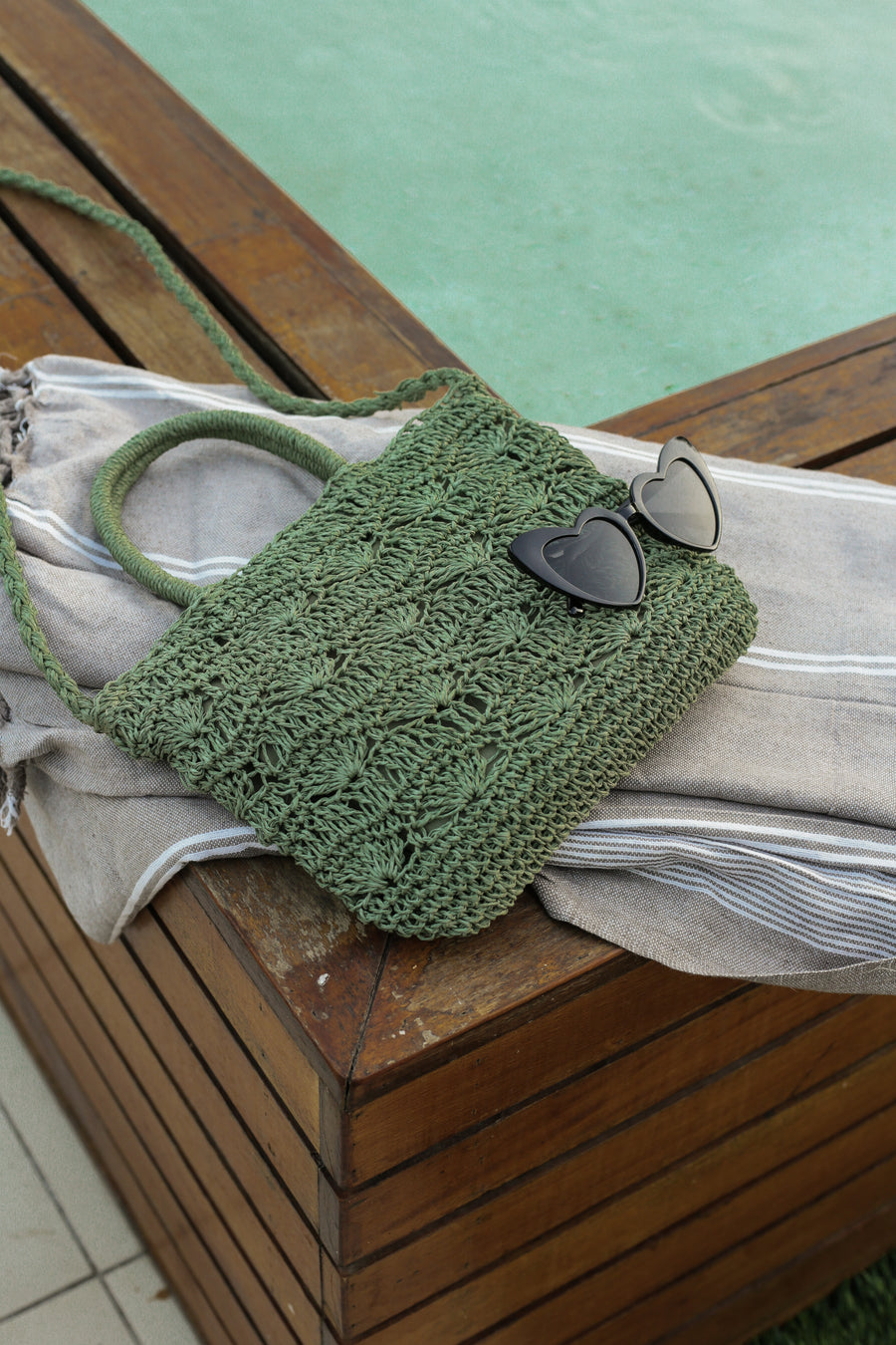 Straw Bag - Olive