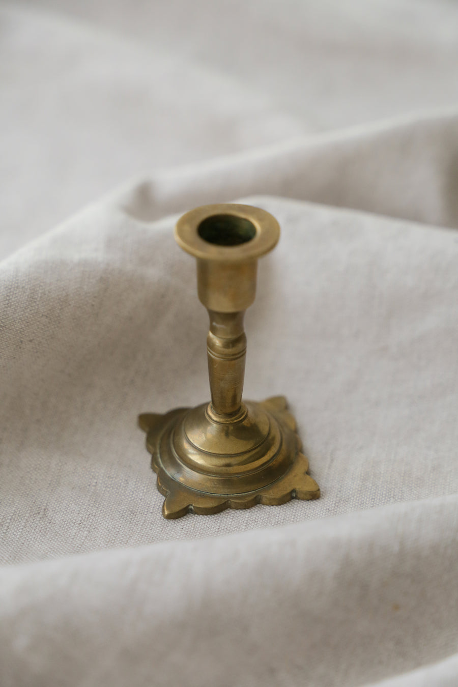 Vintage Brass Candle Holder