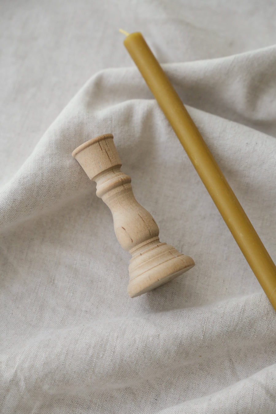 Wood Candle Holder