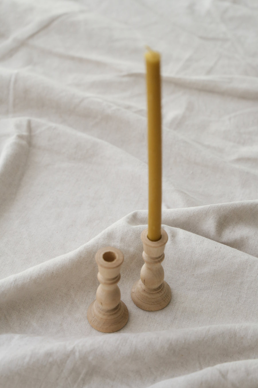 Wood Candle Holder