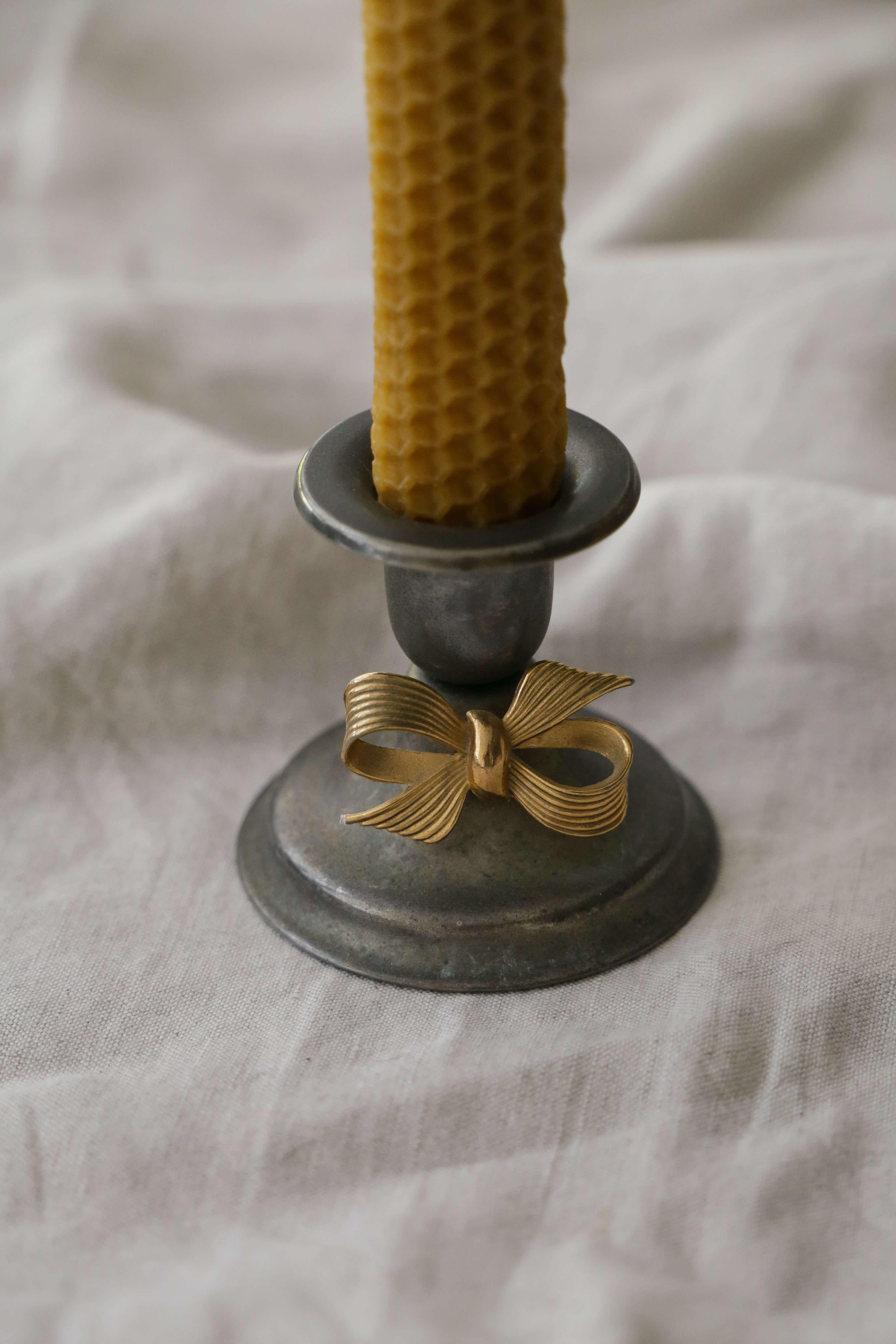Vintage Bow Candle Holders