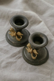 Vintage Bow Candle Holders