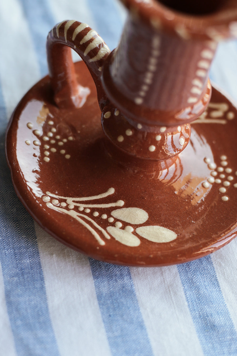 Terracotta Hand-painted Candle Holder