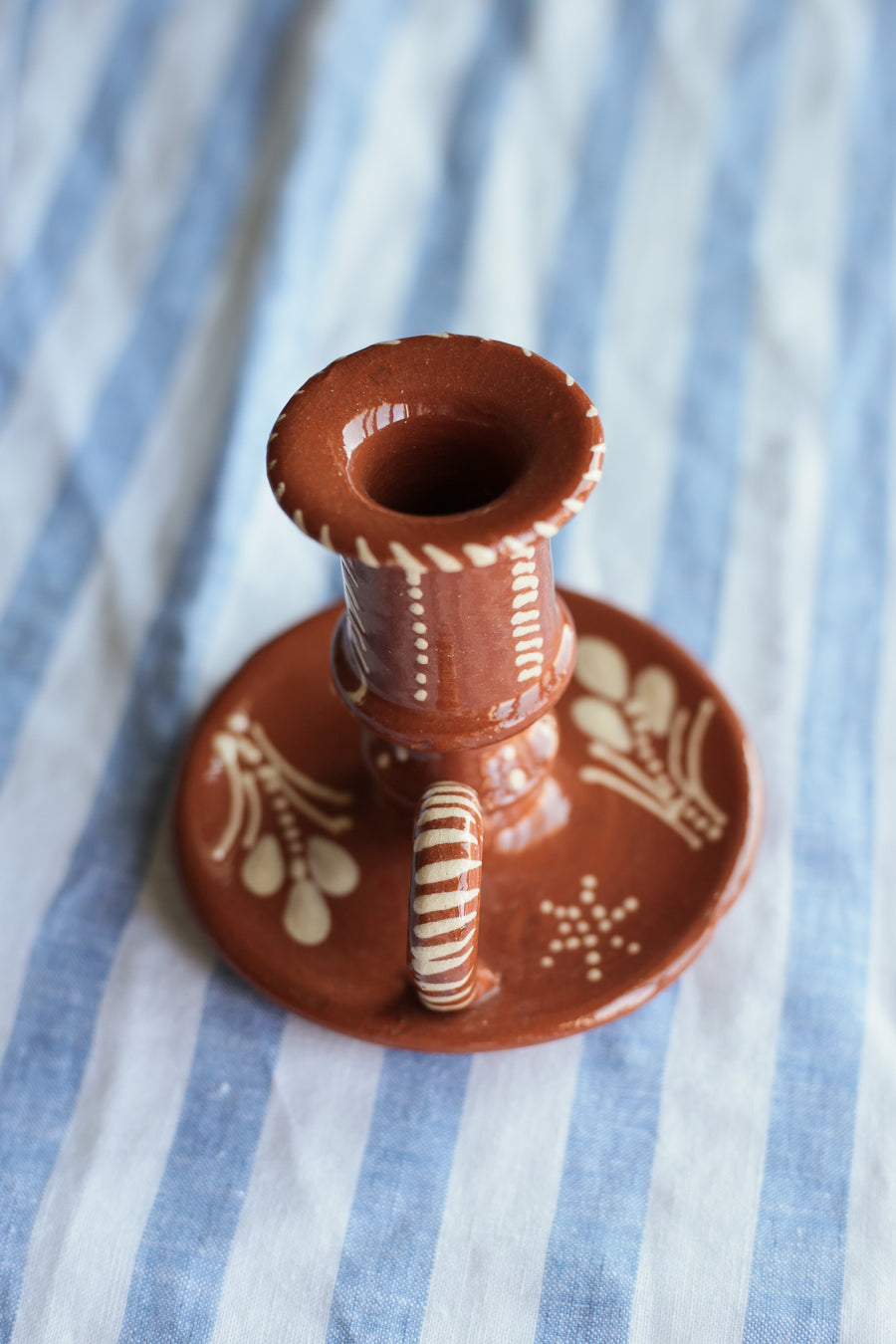 Terracotta Hand-painted Candle Holder