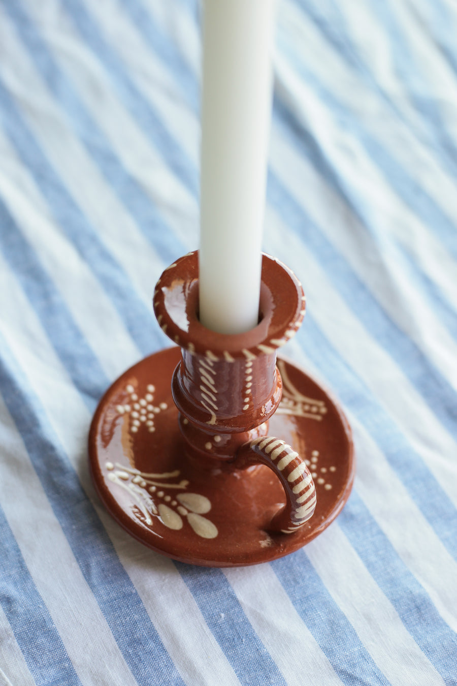 Terracotta Hand-painted Candle Holder