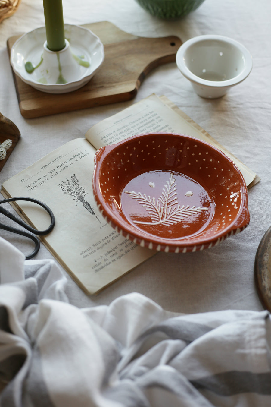 Terracotta Hand-painted Platter