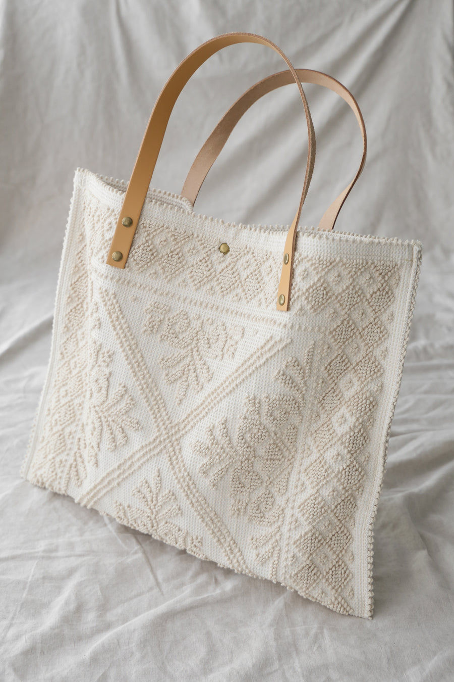 Alma Tapestry Bag - Beige