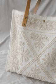 Alma Tapestry Bag - Beige