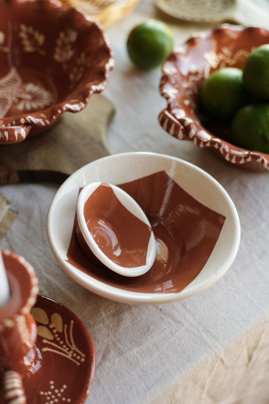 Terracotta Hand-painted Pinch Bowl