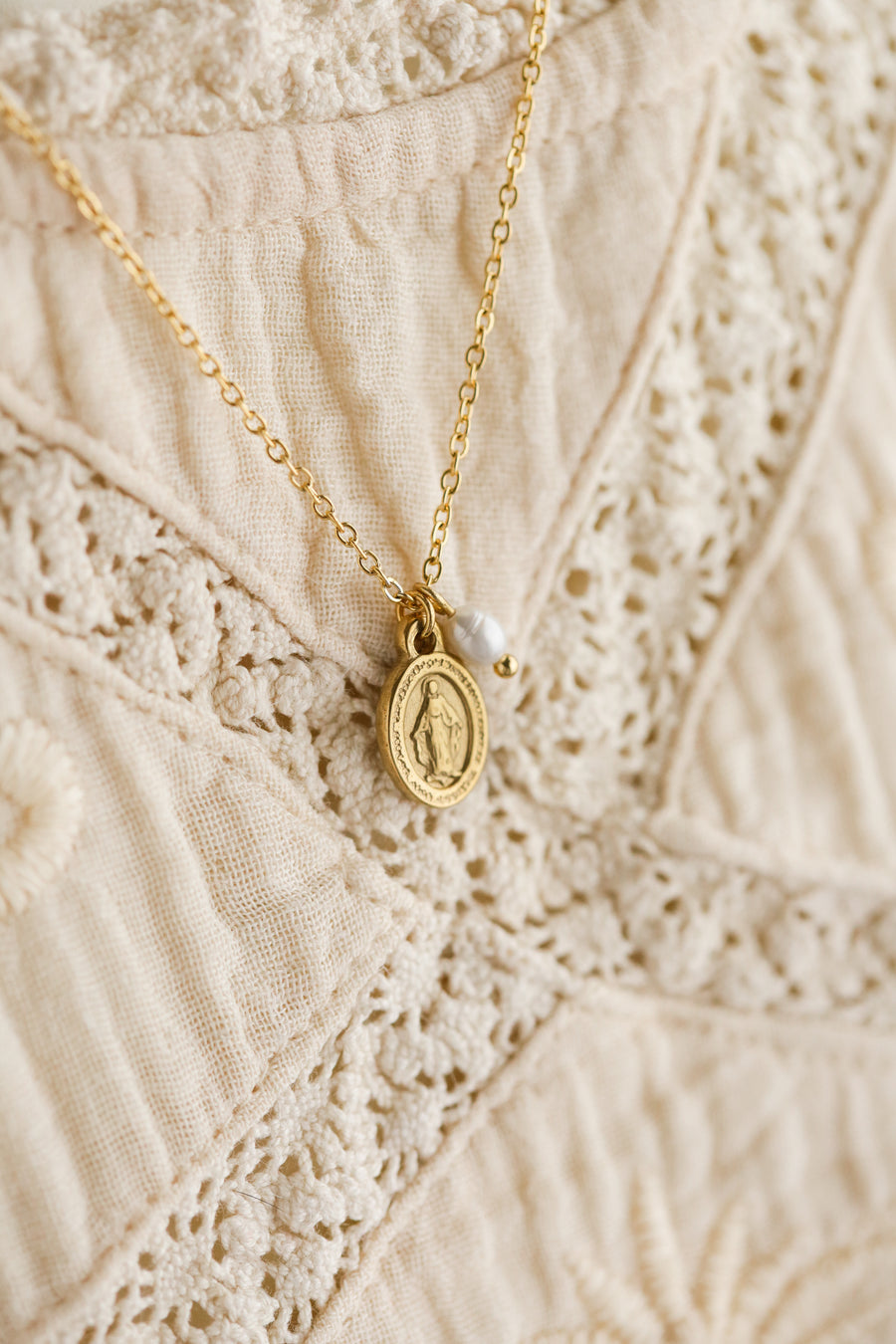 Petite Virgin Mary Necklace