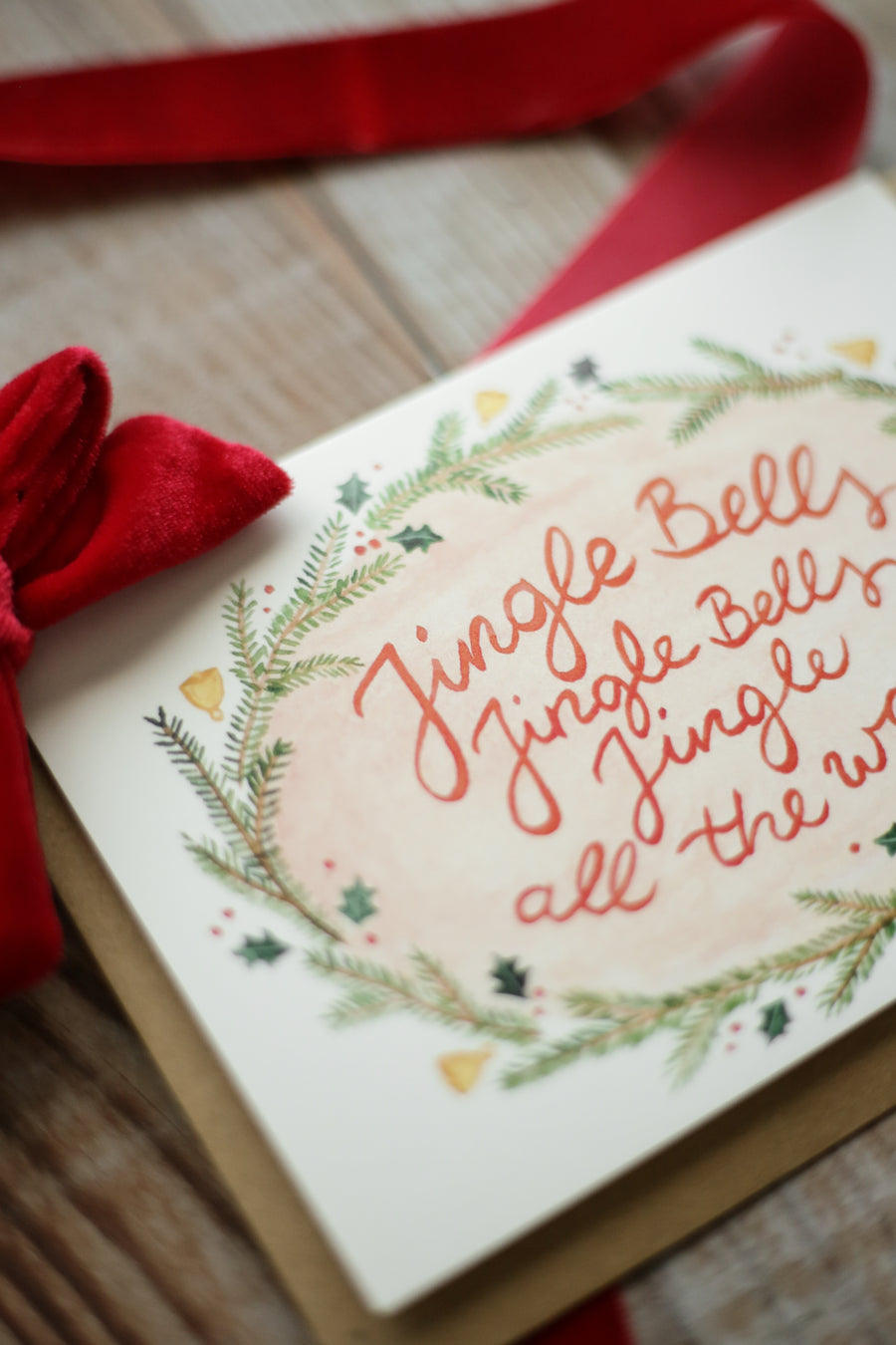 Jingle Bells Greeting Card