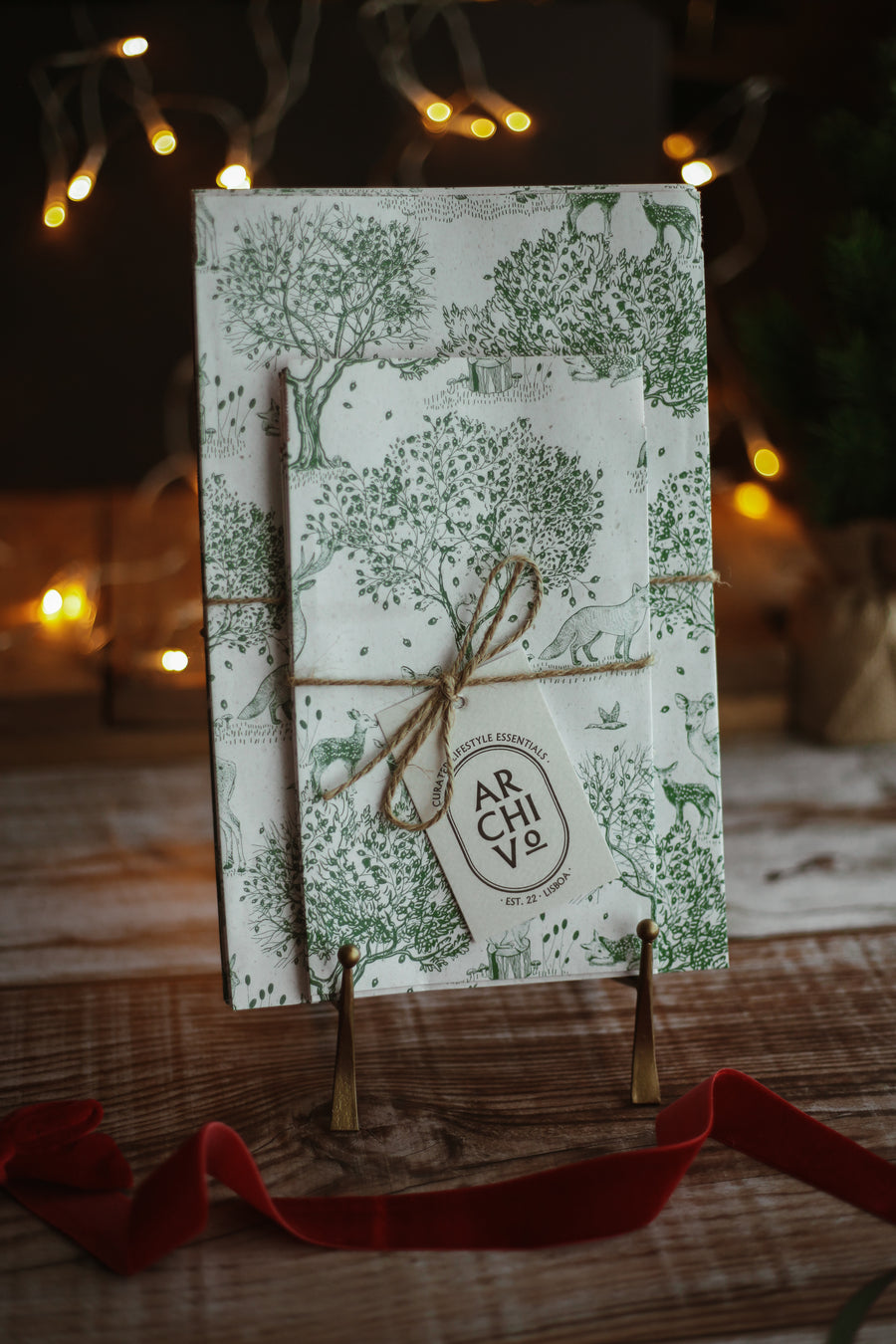 Christmas Flat Bags - Forest