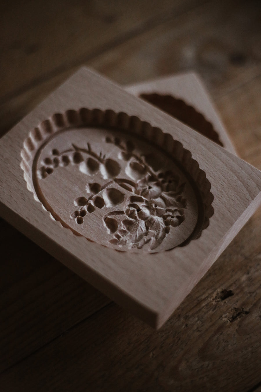 Wood Cookie Mold - Flowers