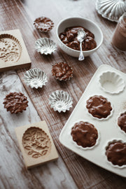 Wood Cookie Mold - Flowers