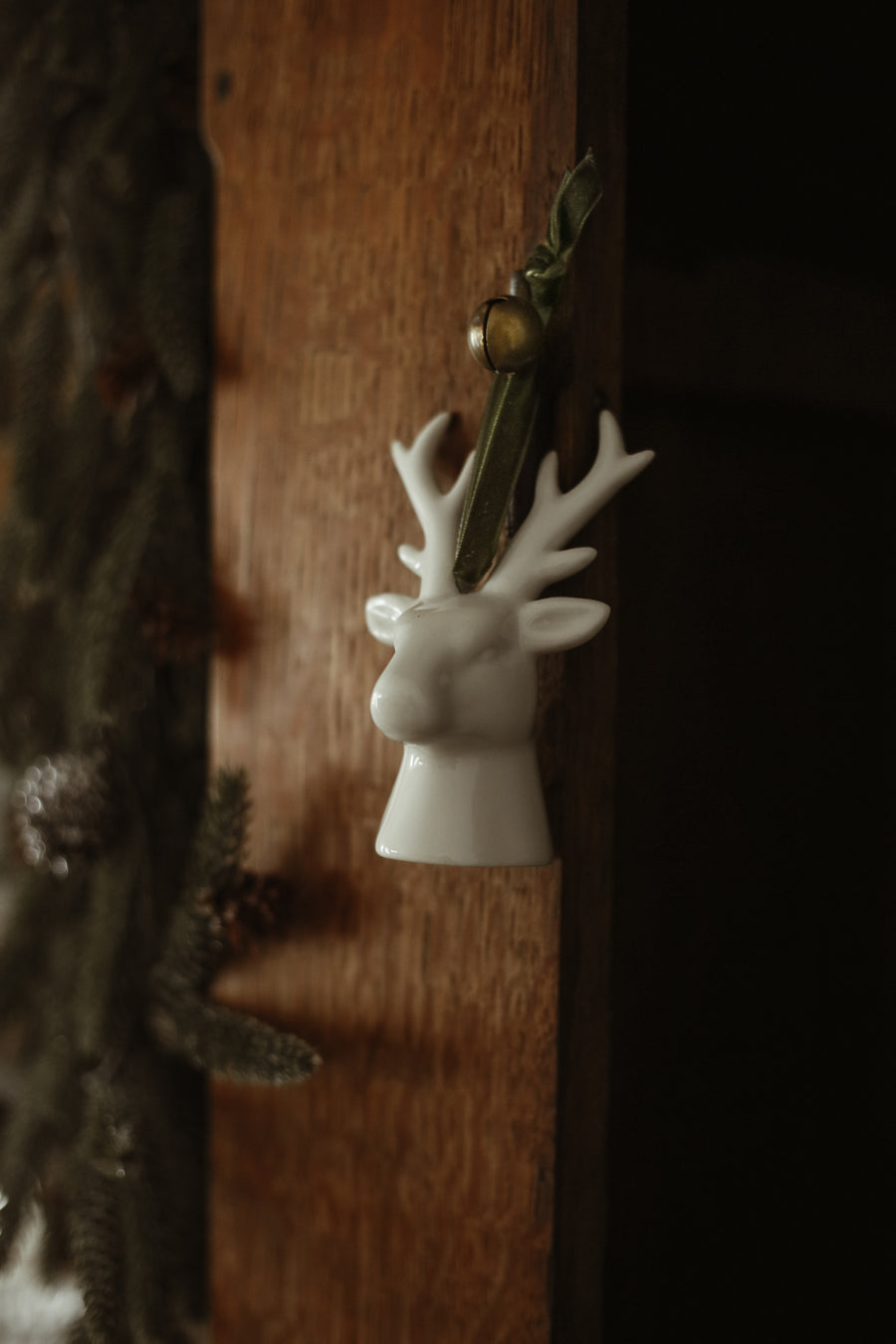 Porcelain Stag Ornament