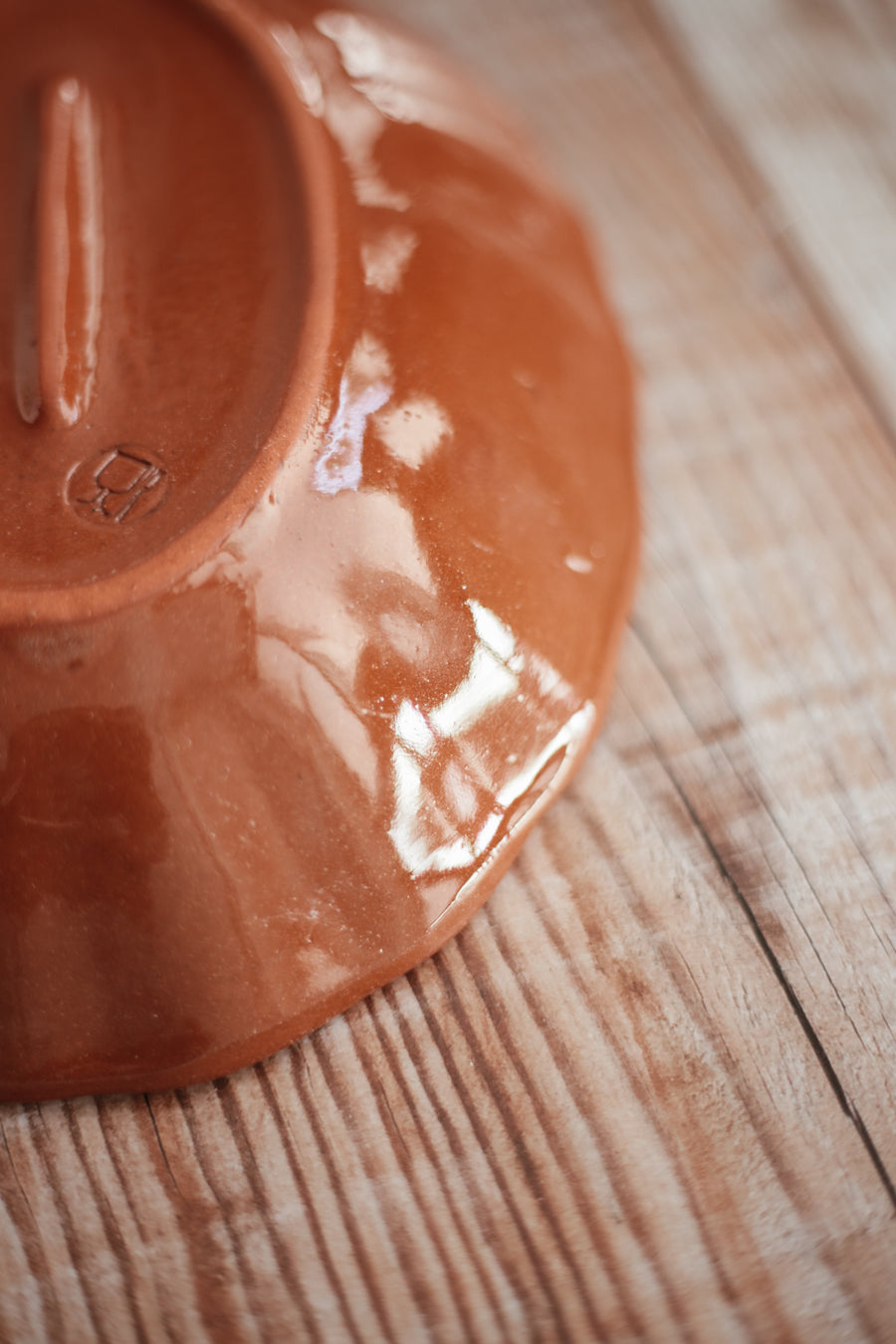 Terracotta Scalloped Serving Platter