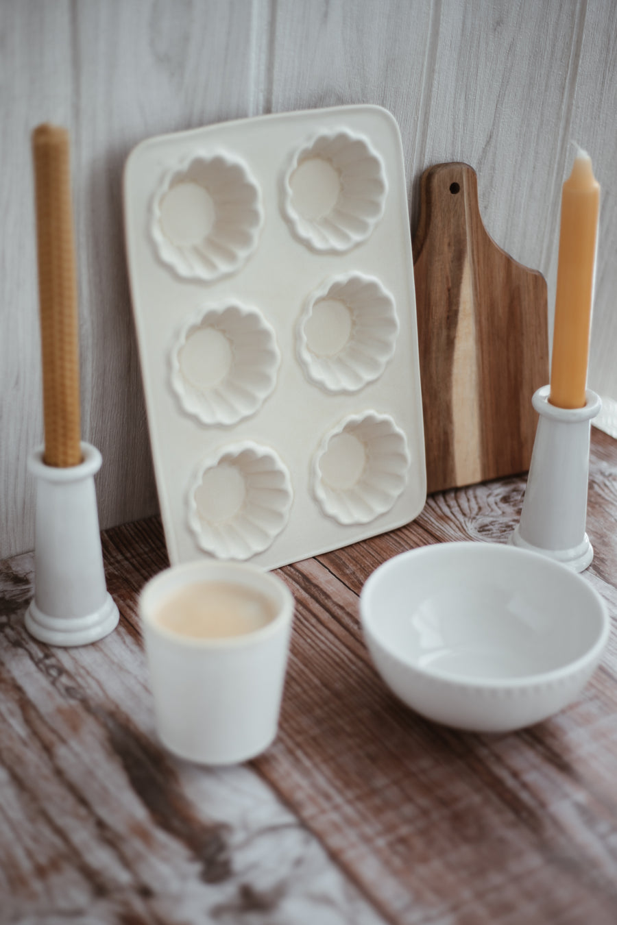 White Pearl Stoneware Bowls