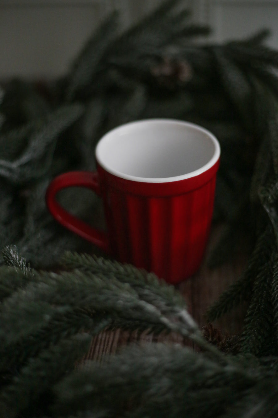 Fluted Ceramic Mug