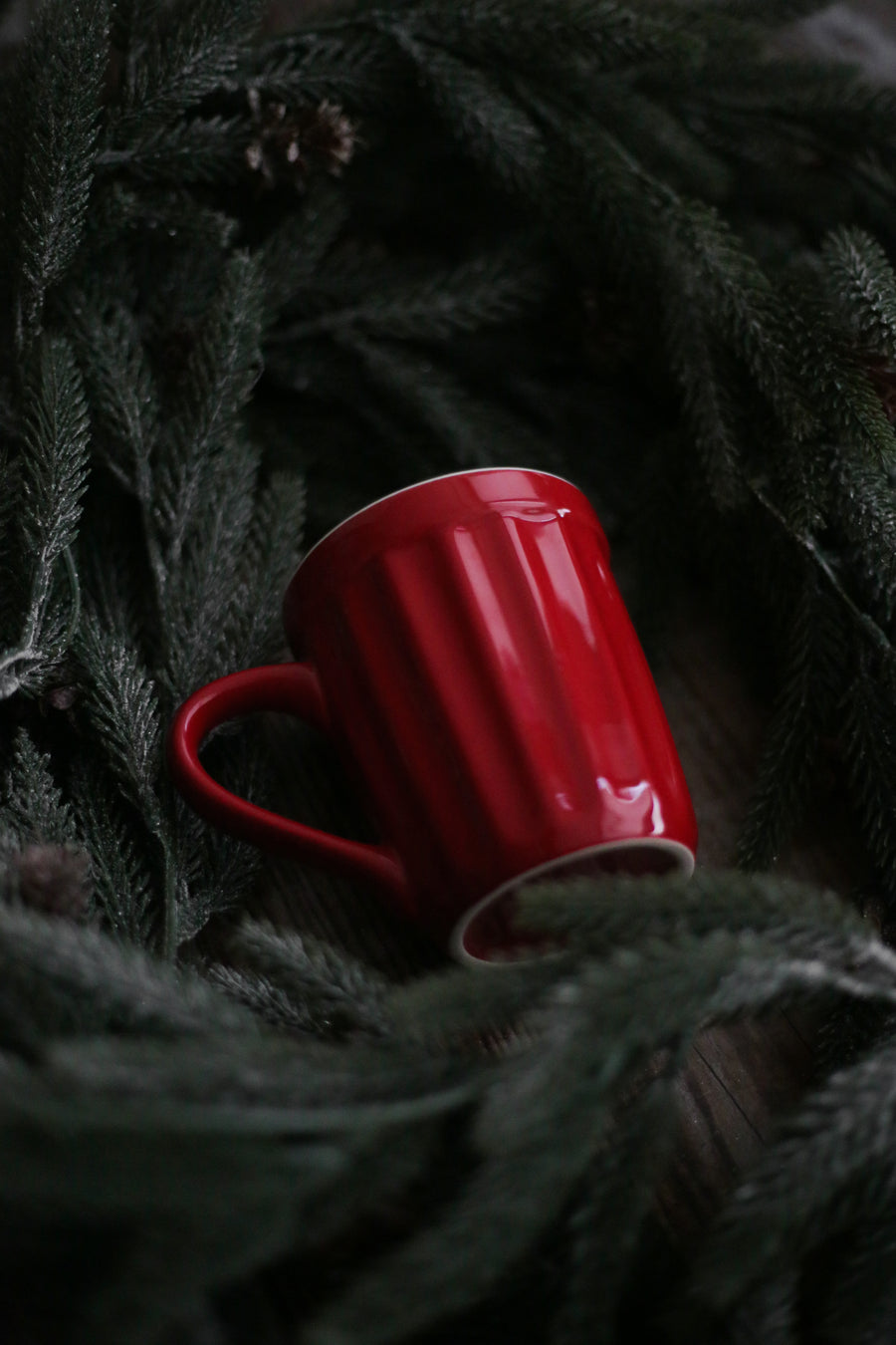 Fluted Ceramic Mug