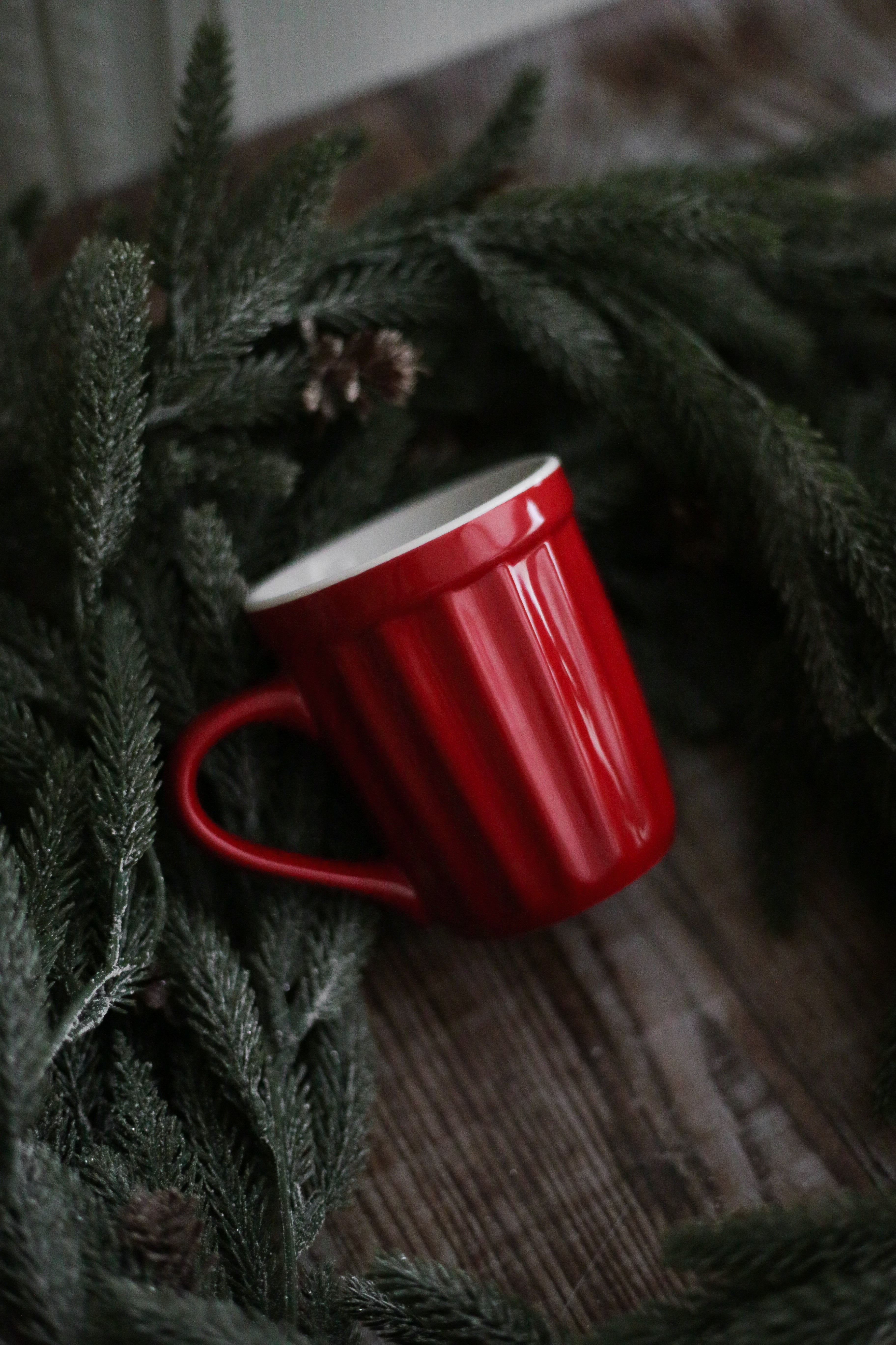 Fluted Ceramic Mug